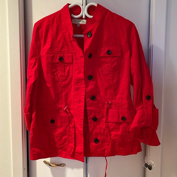 BN Red Jones New York jacket. size S - Picture 1 of 3